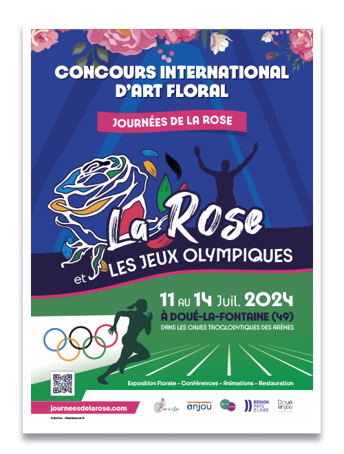 Journées de la Rose 2024 sur le thème des jeux olympiques à Doué-la-Fontaine, Doué-en-Anjou
